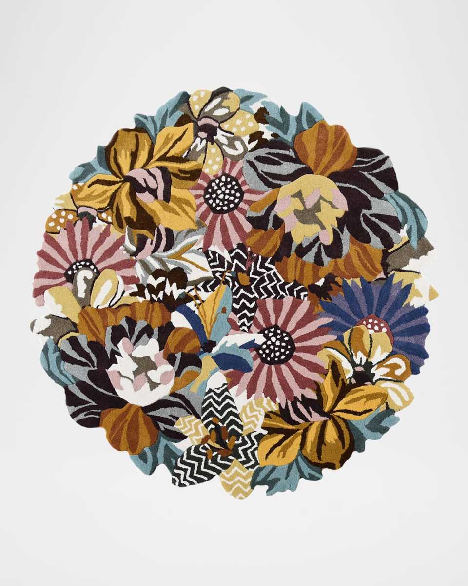 Milano Floral Rug, 6' Round